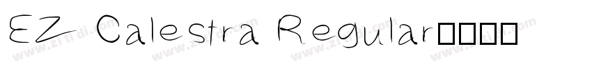 EZ Calestra Regular字体转换